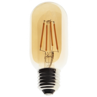 Żarówka LED Filament E27 T45 4W ciepła 2500K amber bursztynowa