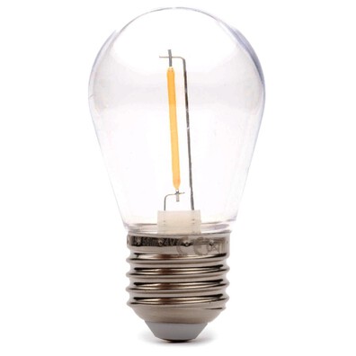 Żarówka LED do girland E27 S14 1W ciepła transparent girlandowa