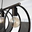 Lampa sufitowa wisząca RING 4 czarny Żyrandol industrialny loft (3)