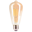 Żarówka LED Filament E27 ST64 łezka 10W ciepła 2500K amber bursztynowa (1)