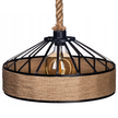 Lampa wisząca boho JUTA 40 metalowy abażur naturalny sznur jutowy (4)