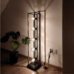 Lampa podłogowa Case 15/5C w stylu loft, czarna, metalowa - idealna do nowoczesnego salonu