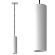 Lampa sufitowa wisząca ROLLER 1 biały zwis tuba nad stół (1)